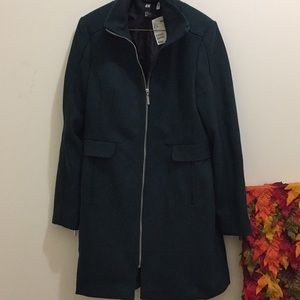 H&M green coat